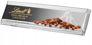 Tmavá čokoláda Lindt Premium s orechmi 300g