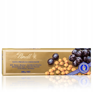 Mlieko Lindt s hrozievkami s lieskovýminutmi 300 g