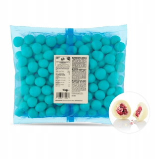 Lyofilizované maliny v bielej čokoláde 1kg Koro