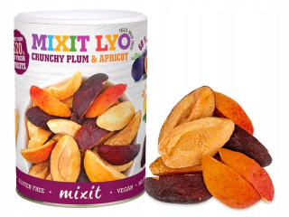 Sušené ovocie - Lyofilizované ovocné slivky a marhuľa 65g mixit
