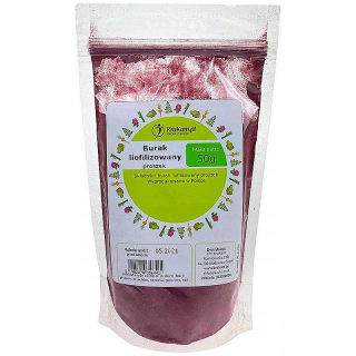 Sušené ovocie - Lyofilizovaný betový prášok 50g havran