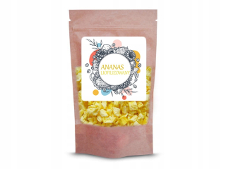 Sušené ovocie - Lyofilizované kusy ananásu 100g