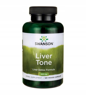 Pečeň Tone pečeň Detox Formula 300mg 120K Swanson