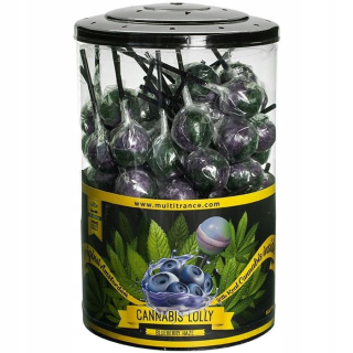 Konopná lízanka Blueberry Haze 100 kusov, celá krabica