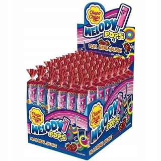 Lollipop s píšťalou Chupa Chups Melody 48 ks. * 15 g