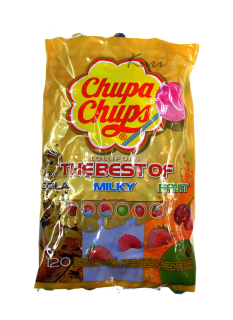 Lollipops Best of Chupa Chups Mix Flavors Bag 120ks