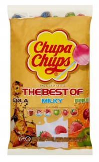 Lollipops Chupa Chups Mix Flavors Bag 120 ks