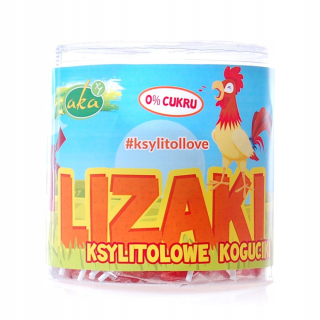 Lízanky Koguciki 0% ovocný cukor 50ks x 12g Aka