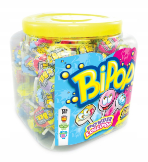 Plastové lízanky X-Treme Bipop 125 ks