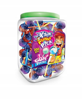 Farbiace lízanky Funny Pica Gum Paint + Vit. 200 ks