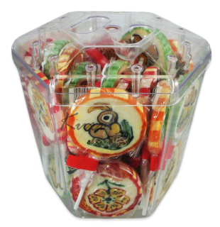 Vzorky Lollipops Food Caramel veľký 26g 40ks