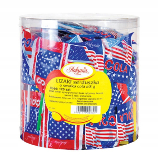 Lollipops O Chute of Cola's Srdce USA Roksana 8g x 125 ks