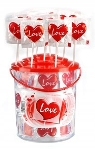 Lollipops Heart 80SZTUK Svadobné svadobné darček pre hostí
