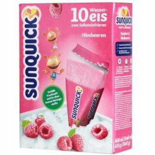 Zmrzlina s malinovou chuťou 10 kusov