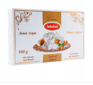 Arabská kuchyňa - Lokum Lukumia s mandľami SEBAHAT 500g