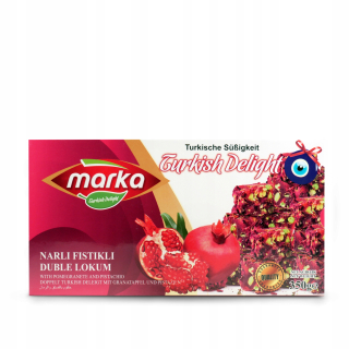 LOKUM Turkish Delight Ovocie Pomegranate Pistachios 350g