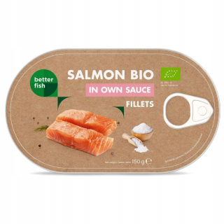 Lososové filé vo vašej vlastnej omáčke BIO 150G (90G)