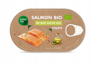 Filet z lososa na olivovom oleji (plechovka) BIO 150 g