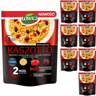 Łowicz Kaszotto krúpy bulgur paprikové bôby 8x250g