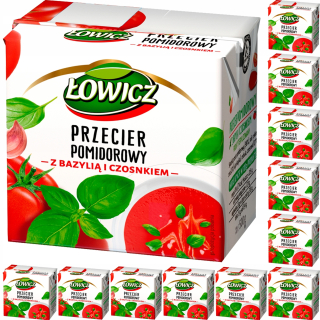 Łowicz Paradajkový pretlak bazalka cesnak 12x500g