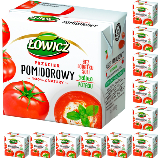 Łowicz paradajkový pyré bez soli 12x500g