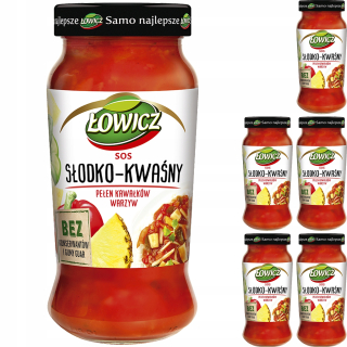 Łowicz Sweet-kyslá omáčka plná 6x500g zeleniny