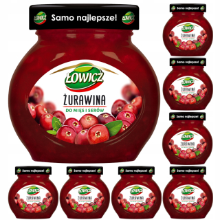 Łowicz Brusnice pre mäso a syr 8 x 230g