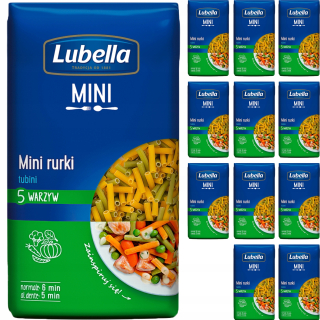 Lubella Pasta Classic Mini Tubes Zelenina 12x400g