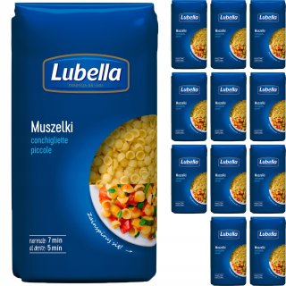 Lubella Macaroni Classic Shells Malé 12x500g