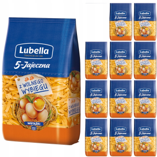 Lubella vajcia cestoviny stuhy 5 vajcia 12x400g