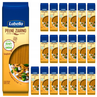 Lubella celozrnná pasta Spaghetti 20x400g