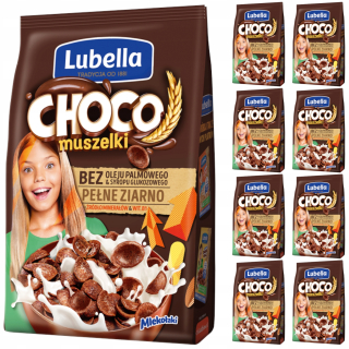 Lubella Mlucolki Kvety Choco Shells 9x500g