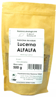 Lucerne Bio Seeds na klíčkoch 500g PL-EKO TORAF