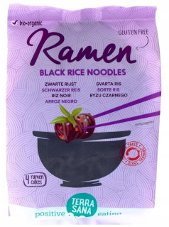 Japonska kuchyňa - Pasta Ramen z Black Bio Rice 280 g Terrasana