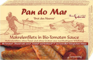 Mackerel v Bio Tomato Sauce 120 g - Pan