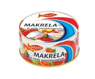 Mackerel v paradajkovej omáčke 300 g Graal x 3 kusy