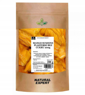 Sušené ovocie - Mango vločky bez cukru 200 g sušené šťavou-mokré