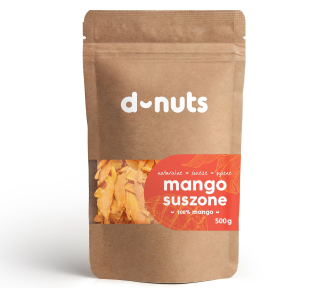 Sušené ovocie - Mango sušené 100% prírodné premium bez cukru 500g
