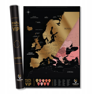 Máp z originálu Scratchor Európy VIP Deluxe