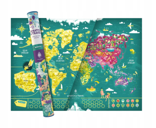 Mapa sveta album pre deti vzdelávacie rodinných