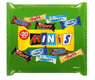 Mars * Minis Mini Twix Bounty Snickers Green 400g