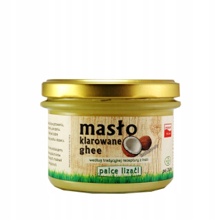 Objasnené maslo. Ghee. Coconut recept z Indie