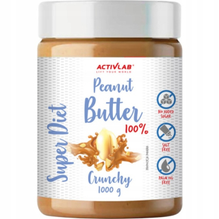 Arašidové maslo 100% super diéta CRUCHY 1000G FIT