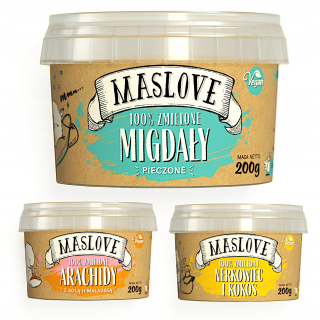 Arašidové maslo Maslove Súprava ALMOND COCON CREAM