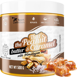 Arašidové maslo Salty Caramel 500g Crunchy Fit Cream