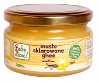 Maslo sa sťažovalo na Ghee vanilkové prsty lízať 220 ml