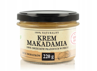 Makadamia orechové maslo 220g Prírodné čerstvé