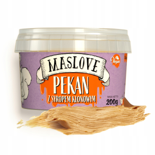 PEKANSKÝ MECHANSKÝ Orech MASLO MASLOVE Javorový sirup