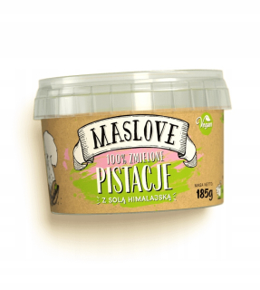 Maslovej arašidové maslo pistácie so soľou ho 185g