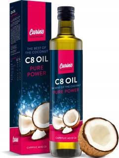 MCT L C8 100% kokosový olej Kaprylová kyselina 500ml